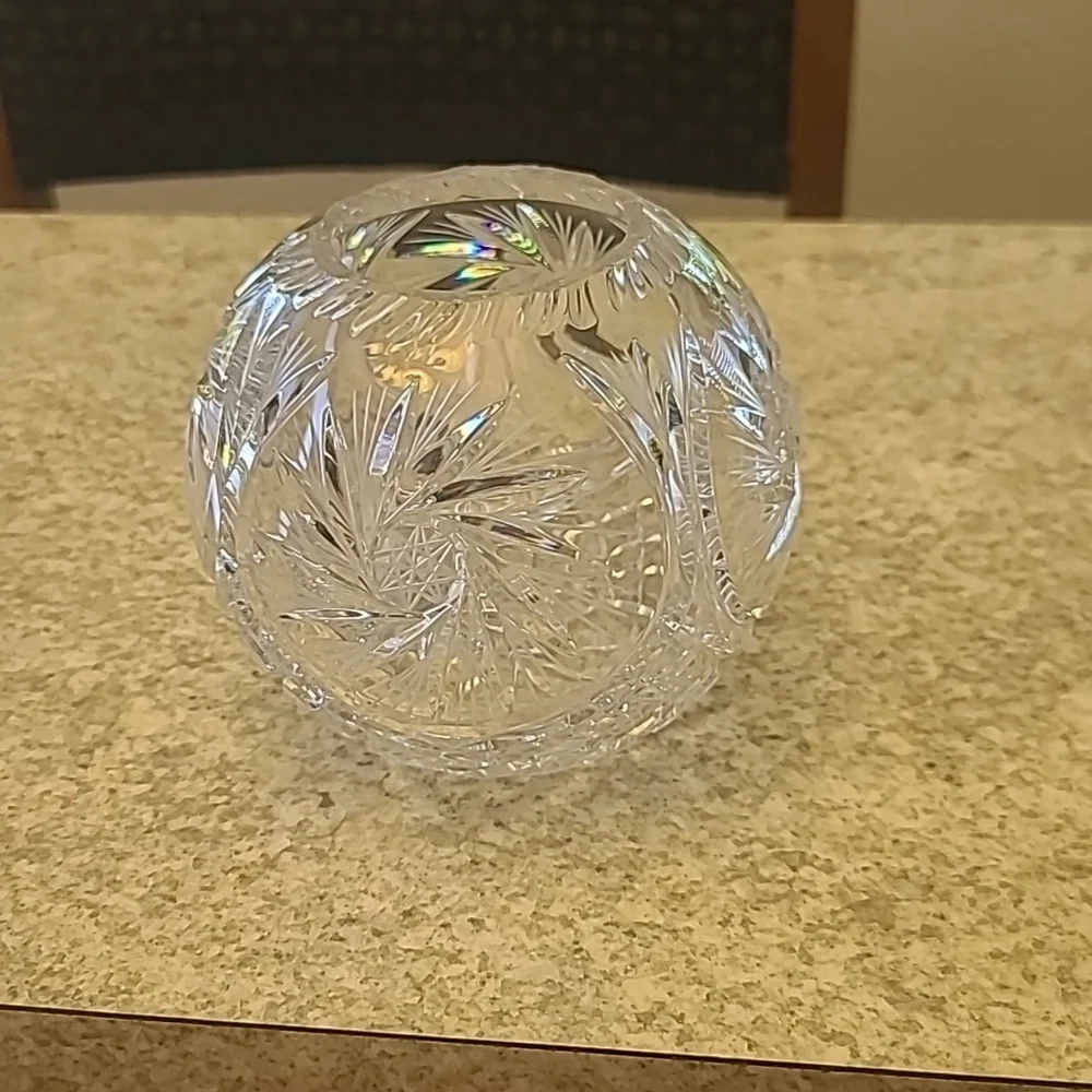 Crystal Rose Bowl 